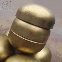 Testa in acciaio rivestita in rame