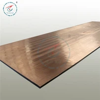 Piatto d'acciaio rivestito di rame C11000